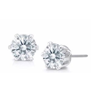 💗 Hypoallergenic Stainless Steel Crystal Earrings 5mm NEW